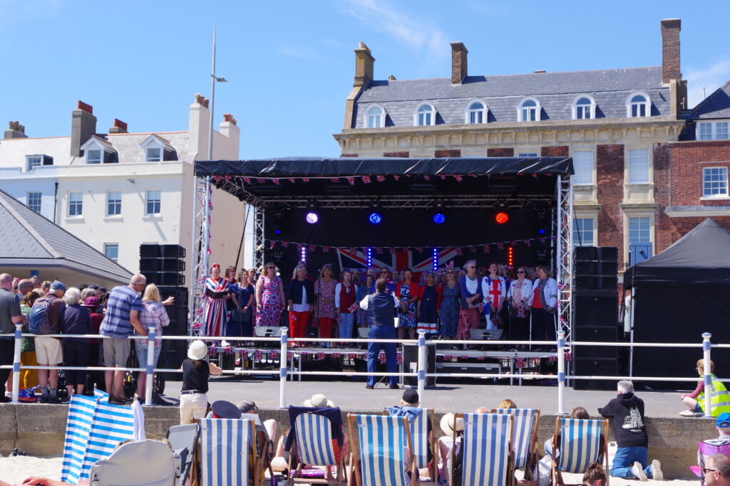 Bovington Military Wives Choir on stage.